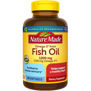 Omega 3 риб'ячий жир Nature Made Fish Oil Omega 3 1200 mg, 100 капсул